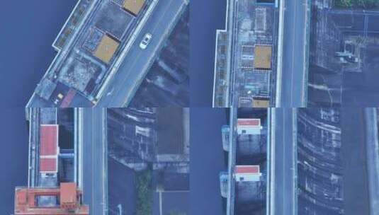 海南大广坝风景区航拍高清在线视频素材下载