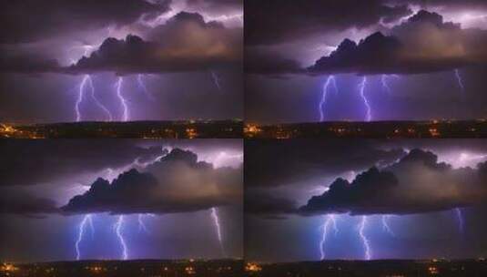 雨前雷雨视图V1高清在线视频素材下载