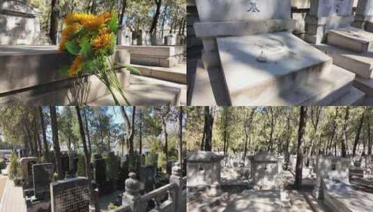 清明节北京八宝山公墓素材高清在线视频素材下载