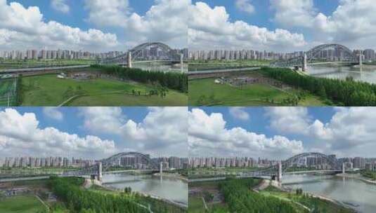 江汉湾桥高清在线视频素材下载