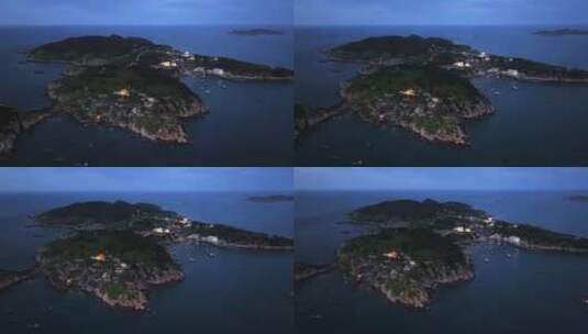 4K岛屿蓝调航拍（四礵列岛）高清在线视频素材下载
