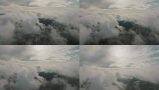 云，海拔，雨林，亚马逊丛林高清在线视频素材下载