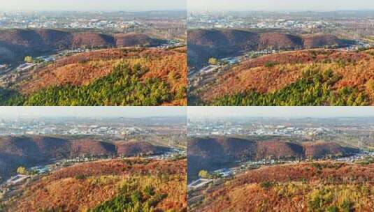 辽阳龙石景区山林秋季风光高清在线视频素材下载