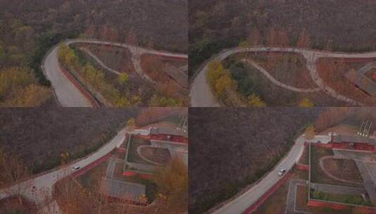 河北 石家庄 井陉县 道路 交通 秋天高清在线视频素材下载