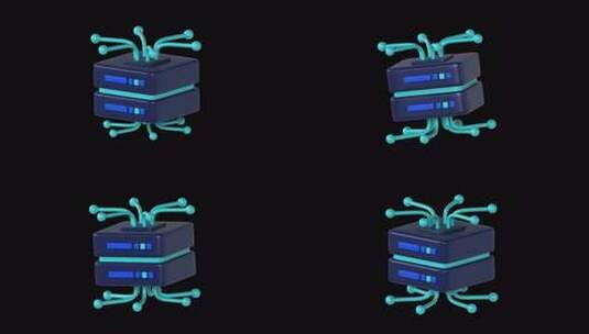 3D动画大数据图标高清在线视频素材下载