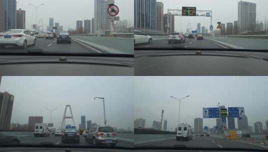 开车视频金桥二桥中南路高清在线视频素材下载