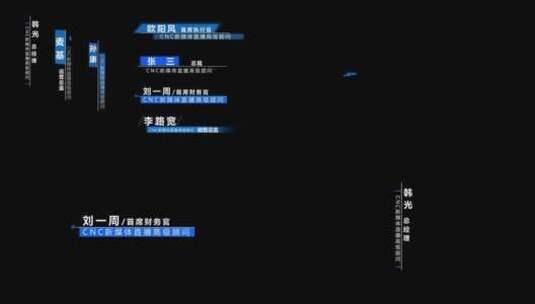 人名条头衔字幕条展示文件夹高清AE视频素材下载