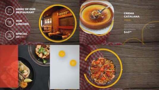 食物餐厅菜单推广展示AE模板高清AE视频素材下载