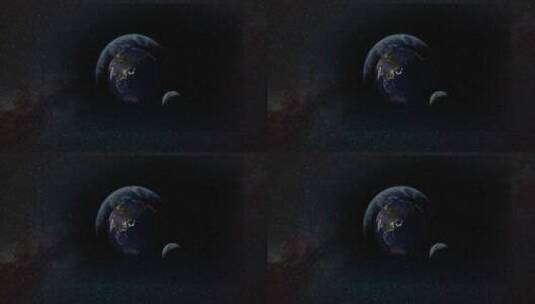 通用宇宙俯冲地球进入某区域AE模板 夜晚高清AE视频素材下载