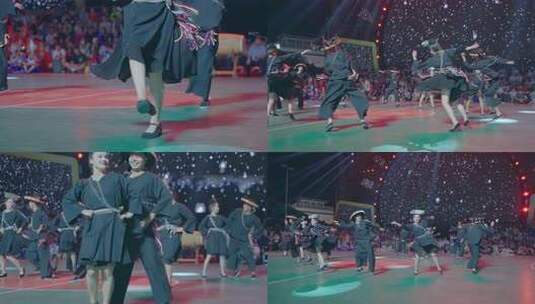 非遗少数民族舞台舞蹈表演高清在线视频素材下载