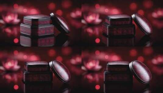 精致红色礼品包装盒设计展示高清在线视频素材下载