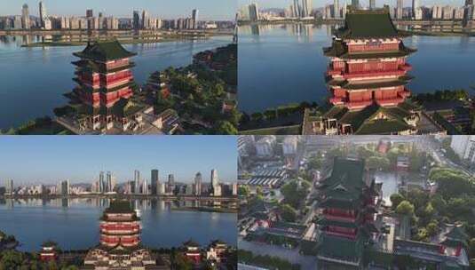 江西南昌滕王阁高清在线视频素材下载