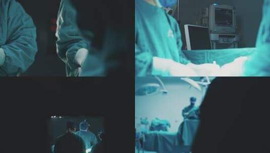 医生做手术  手术台 手术灯高清在线视频素材下载