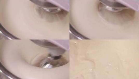 【镜头合集】搅拌机打发奶油高清在线视频素材下载
