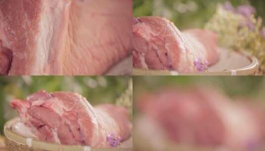 【镜头合集】猪蹄猪肘子肉高清在线视频素材下载
