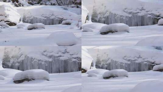 冬季北方冰雪风景高清在线视频素材下载