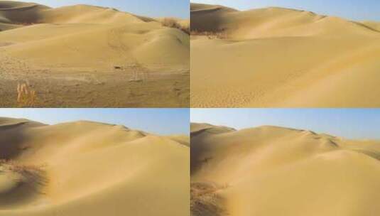 新疆塔克拉玛干沙漠高清在线视频素材下载