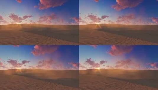 美丽的沙漠高清在线视频素材下载