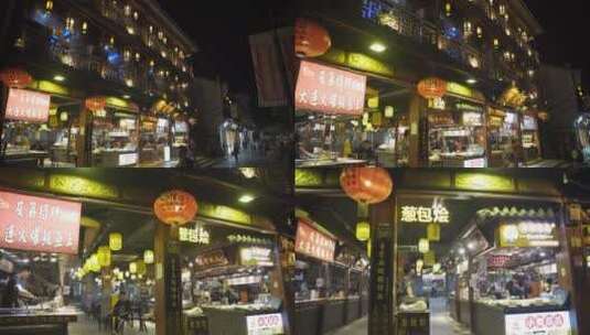 杭州吴山河坊街景区步行街高清在线视频素材下载