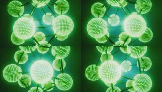 绿色化学分子病毒细胞素材高清在线视频素材下载