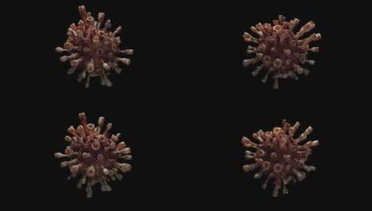 冠状病毒医疗科技三维动画带通道 (1)高清在线视频素材下载