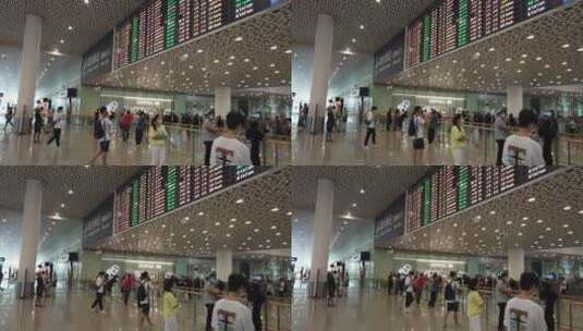 机场 宝安机场 飞机场 候机高清在线视频素材下载