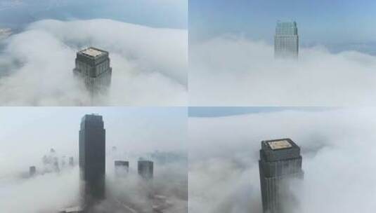 最美风景航拍，一座幸福感爆棚的云中城市高清在线视频素材下载