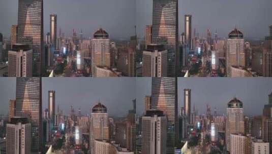 深圳CBD航拍空镜高清在线视频素材下载