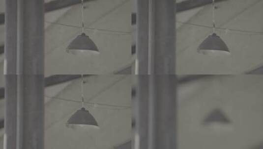 【空镜】4K-民国风老车站-灯-变焦-log原片高清在线视频素材下载