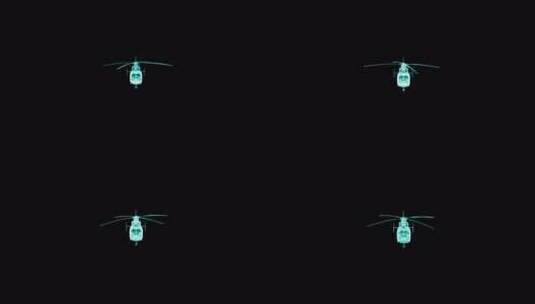 直升机飞行023d直升机 直升机动画高清在线视频素材下载