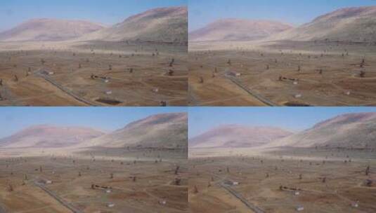 新疆石油钻井机群高清在线视频素材下载