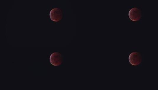 月全食红月亮血月月掩天王星中秋节实拍高清在线视频素材下载