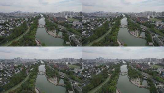 江苏苏州城市风光航拍高清在线视频素材下载