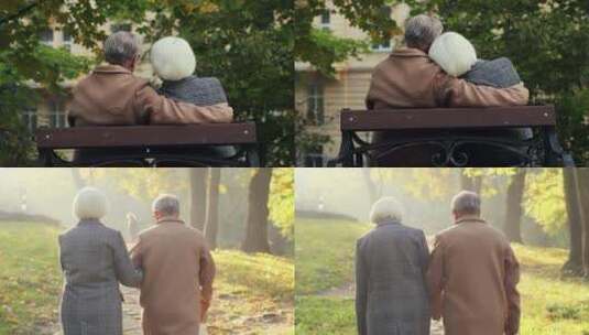 老年夫妇幸福生活高清在线视频素材下载