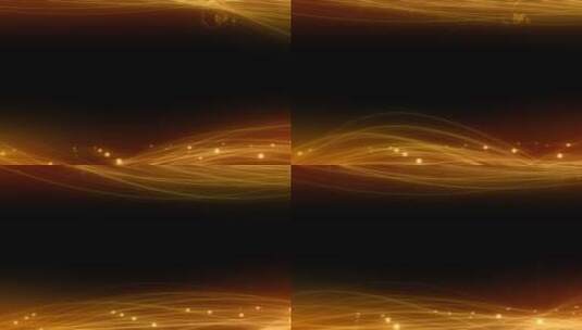 金色光线光效粒子曲线流动透明通道高清在线视频素材下载