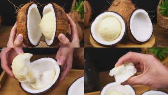 新鲜椰宝 椰子 椰子宝高清在线视频素材下载