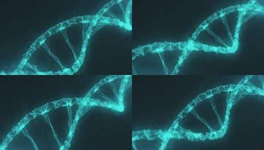 科技感的DNA螺旋粒子高清在线视频素材下载