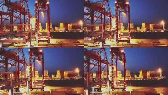 集装箱码头港口高清在线视频素材下载