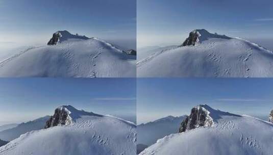 哈巴雪山自然风光高清在线视频素材下载