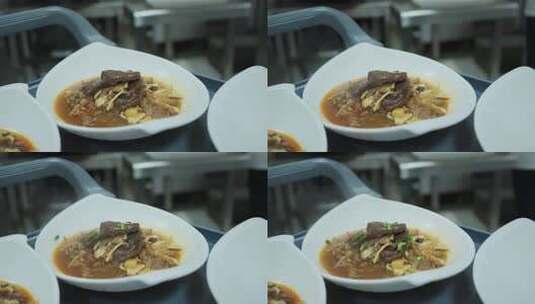 厨师盛菜装盘高清在线视频素材下载