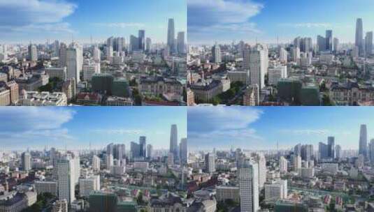 天津城市航拍高清在线视频素材下载