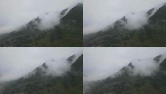 贵州 仁化 民宿  风景 烟雾缭绕 雾气 山水高清在线视频素材下载