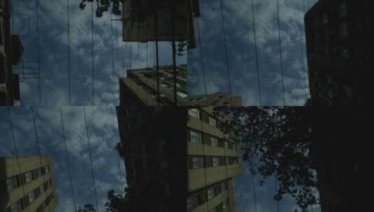 上海仰望天空参观视角高清在线视频素材下载