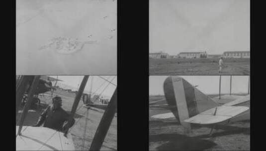 军队为第一次世界大战做准备并接受航空训练高清在线视频素材下载