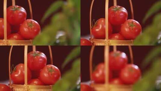 西红柿番茄菜篮子 (9)高清在线视频素材下载