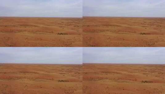 腾格里沙漠航拍直线高清在线视频素材下载