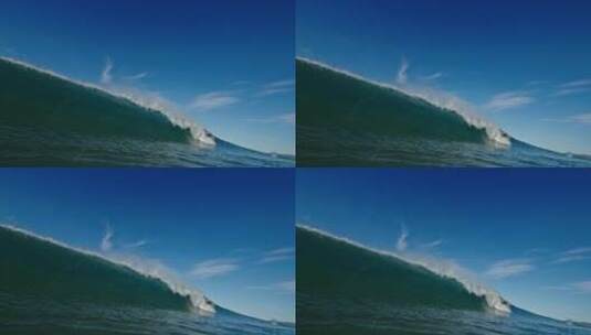 海浪击打着海岸高清在线视频素材下载