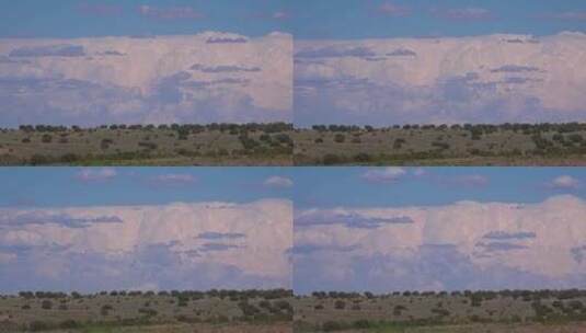 沙漠上空美丽的云高清在线视频素材下载