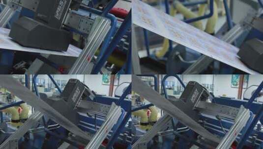 美国邮票在一家工厂印刷高清在线视频素材下载
