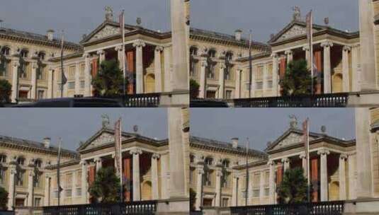牛津英格兰阿什莫林博物馆的宽镜头高清在线视频素材下载